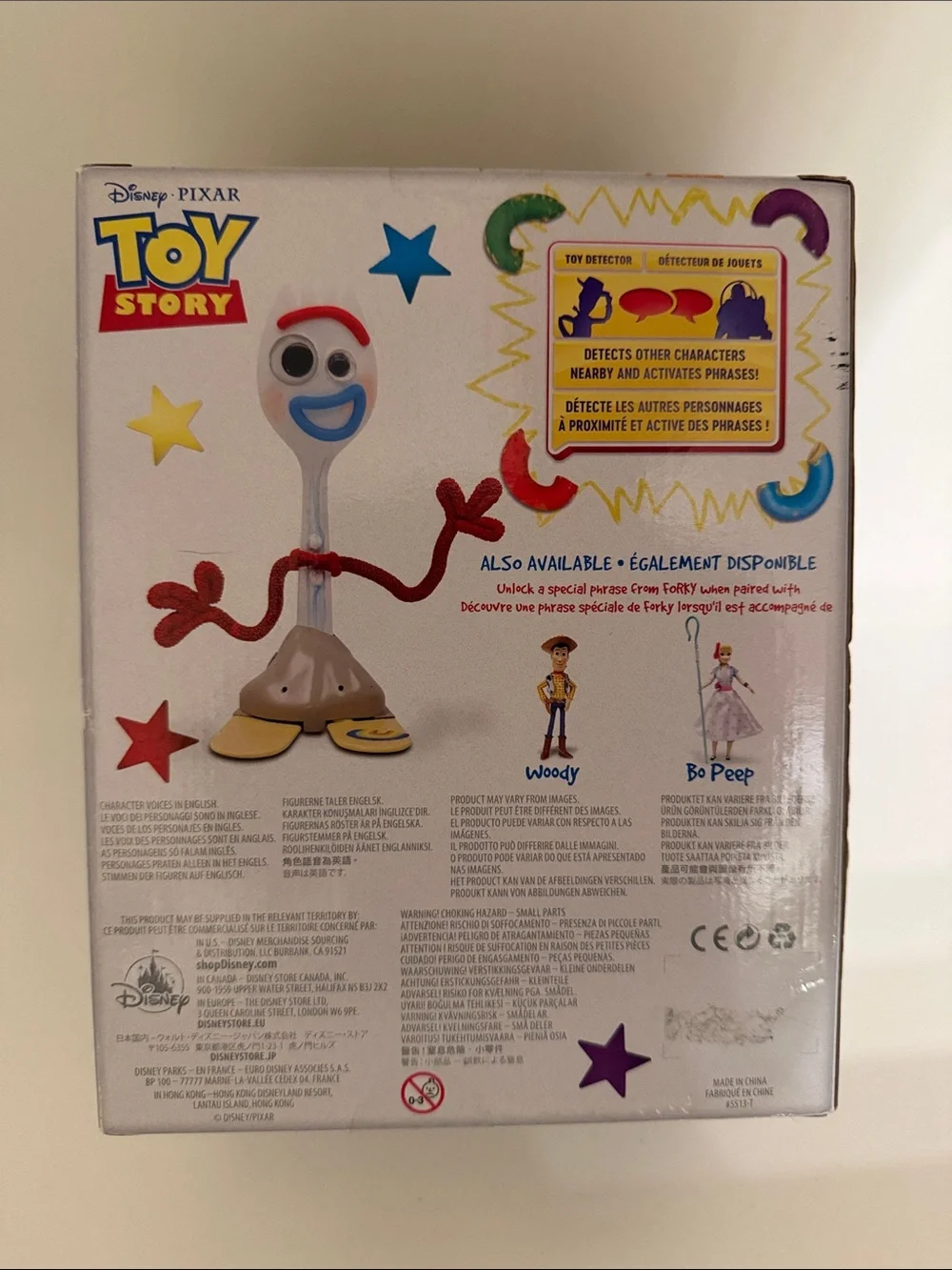 Disney Store Forky Interactive Talking Action Figure – Toy Story – 7'' (NIB)